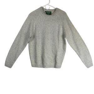 Emerald Isle Weaving men's waffle knit wool blend sweater.